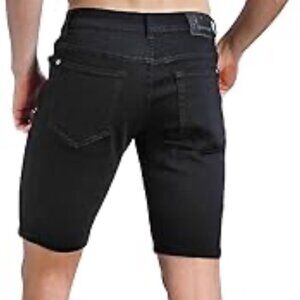 ZLZ Men’s Slim Fit Stretch Denim Shorts - Size 30W
